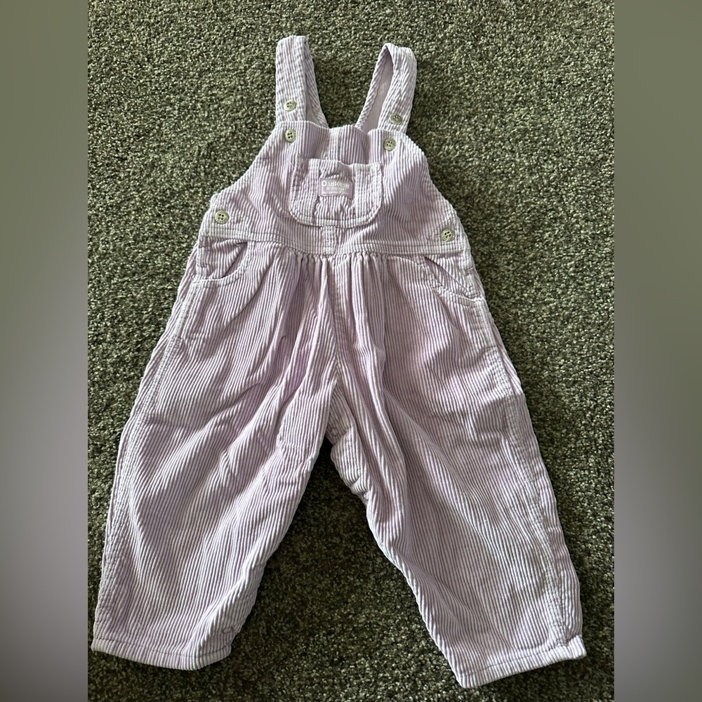 Vintage light purple Oshkosh overalls size 24 months